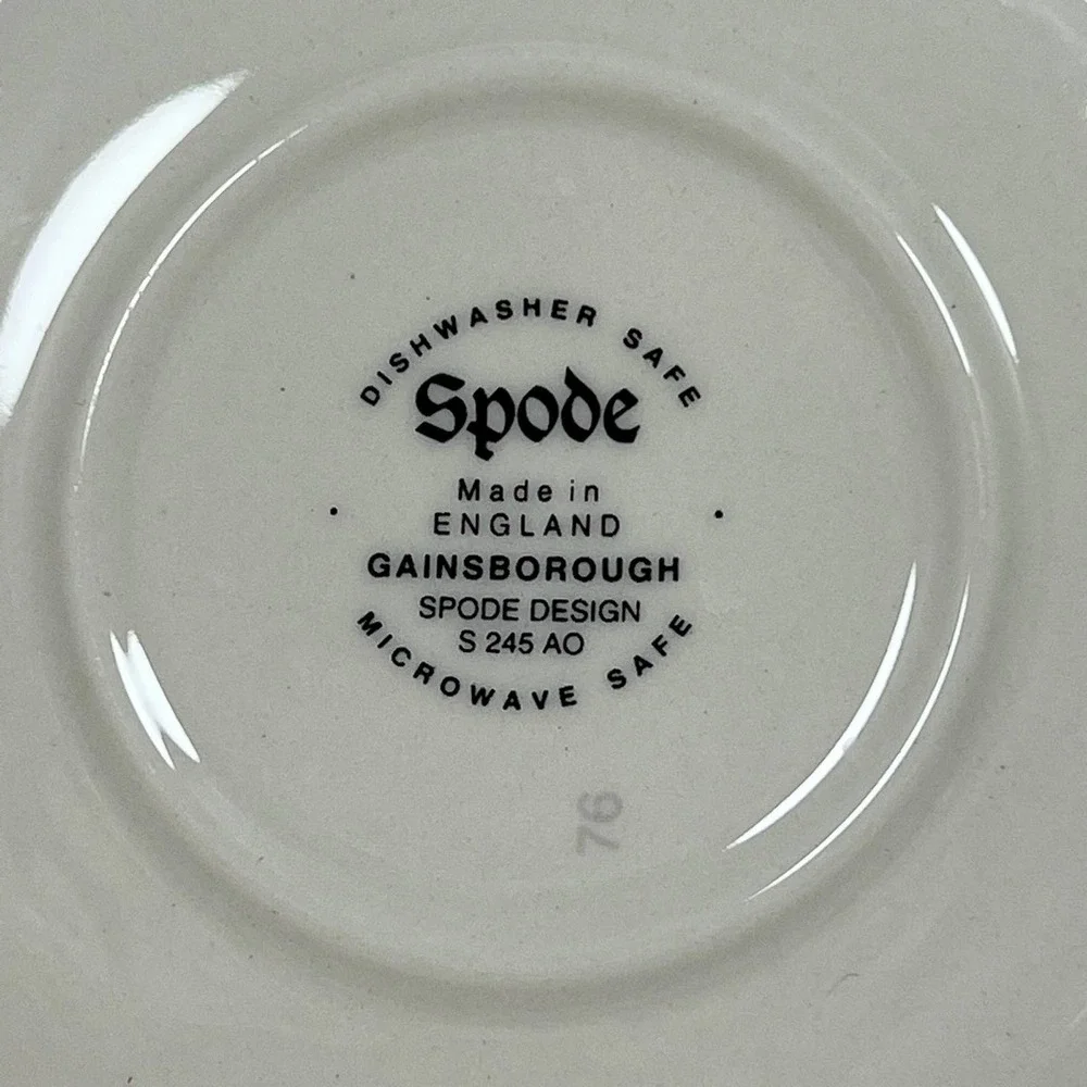 Spode Porcelain Style Gainsborough (Marlborough) Saucer S245AO Floral Vtg